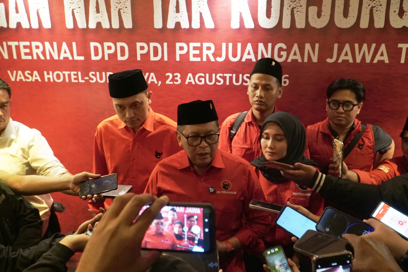 Megawati Gembleng Kader di Surabaya, Hasto: Kita optimis menang Pileg dan Pilgub di Jatim