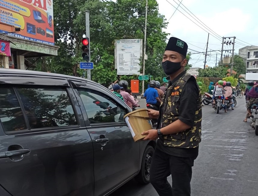 Peduli Korban Bencana Alam, Ansor-Banser di Surabaya Galang Dana Bantuan